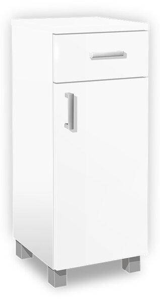 Koupelnová skříňka K26 barva skříňky: bílá 113, barva dvířek: bílý lesk