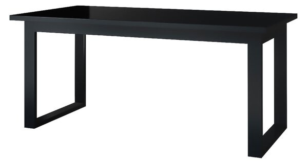 Rozkládací stůl HELIO HE92 černý / černé sklo