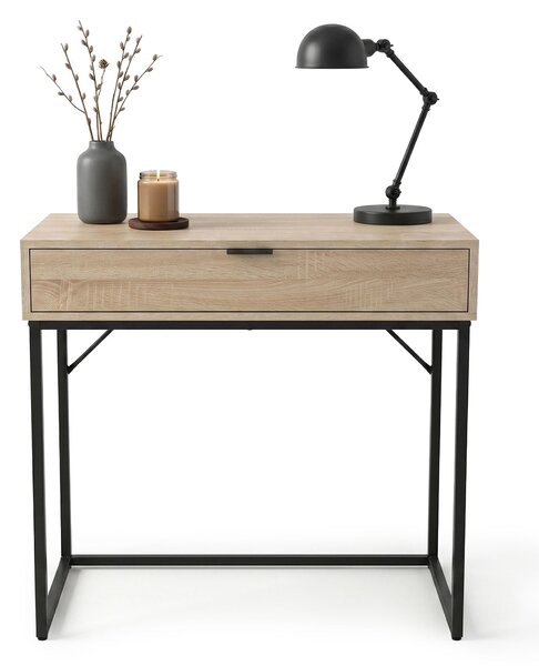 Ak furniture Konzolový stolek Modena 80 cm černý/dub Sonoma