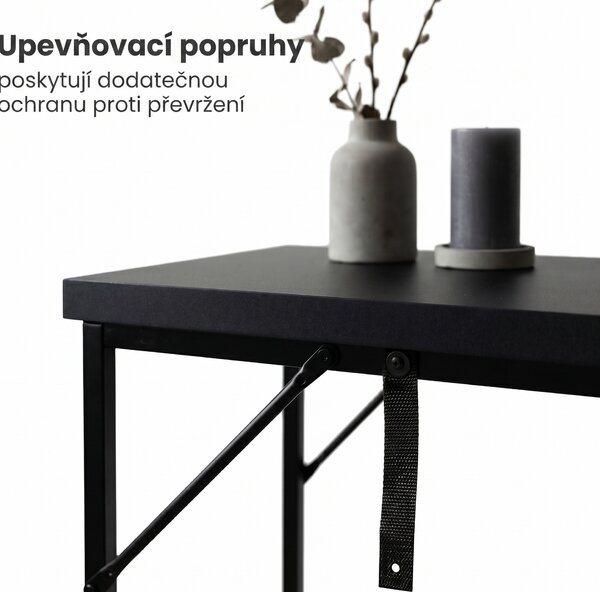Ak furniture Konzolový stolek Origo 90 cm černý
