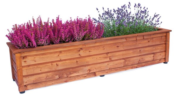 Dřevěný květináč - truhlík LONG 166x43x38 cm