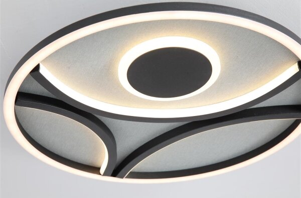Searchlight 82100-39BK - LED Stm stropní sv ZENDISC LED/20W/230V 3000K pr. 39 cm