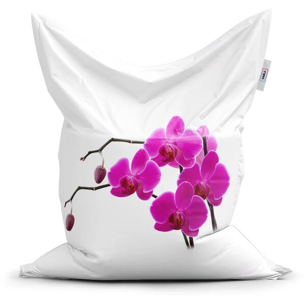 Sablio Sedací vak Classic Fialové orchideje - 150x100 cm