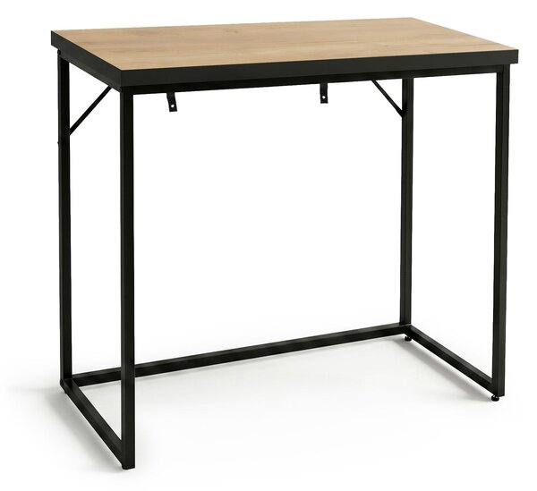 Ak furniture Konzolový stolek Origo 90 cm černý/dub Craft