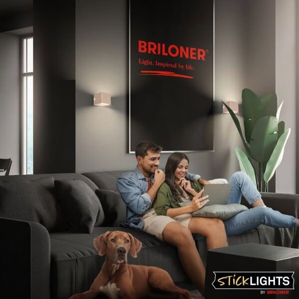 Briloner 3879011 - LED Nab nást svít se senz BORRA LED/1,5W/5V 3600 mAh béžová