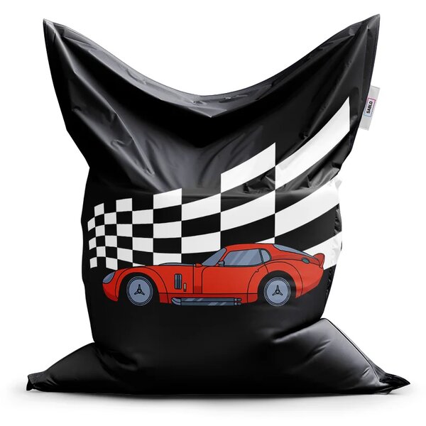 Sablio Sedací vak Classic Závodní auto - 150x100 cm