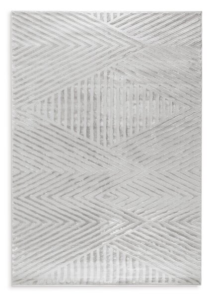 Koberec Nova1, 160x230 cm, stříbrný
