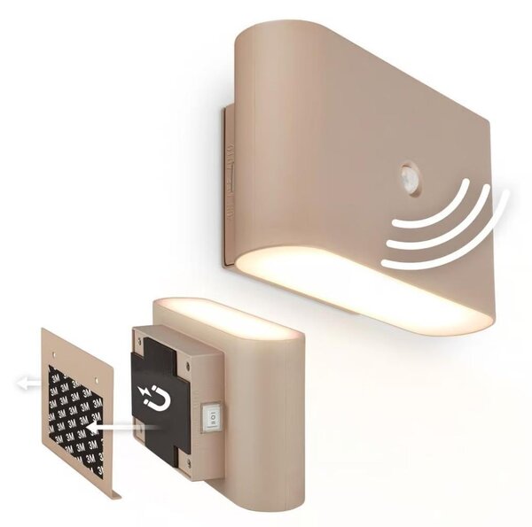 Briloner 3878011 - LED Nab nást svít se senz CHAT LED/3W/5V 2000 mAh béžová