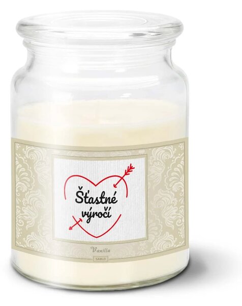 Sablio Svíčka Šťastné výročí - 500 g