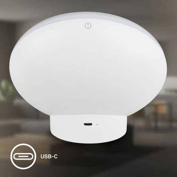 Brilo - LED RGBIC Stmívatelná stolní lampa TARA LED/6W/230V 3000-6500K bílá + DO