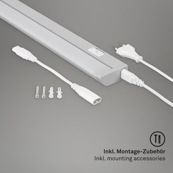 Brilo - LED Podlinkové svítidlo LED/6W/230V 2700/4000/6500K 54,5 cm stříbrná