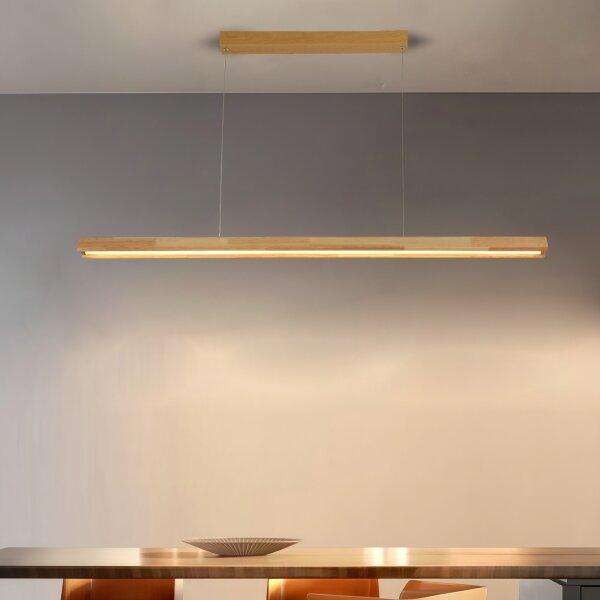 Brilagi - LED Lustr na lanku UMEA WOOD LED/30W/230V 120 cm dřevo