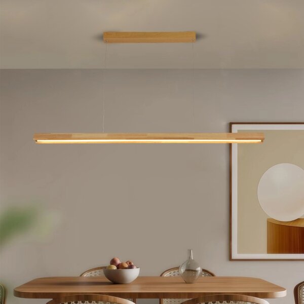 Brilagi - LED Lustr na lanku UMEA WOOD LED/30W/230V 120 cm dřevo