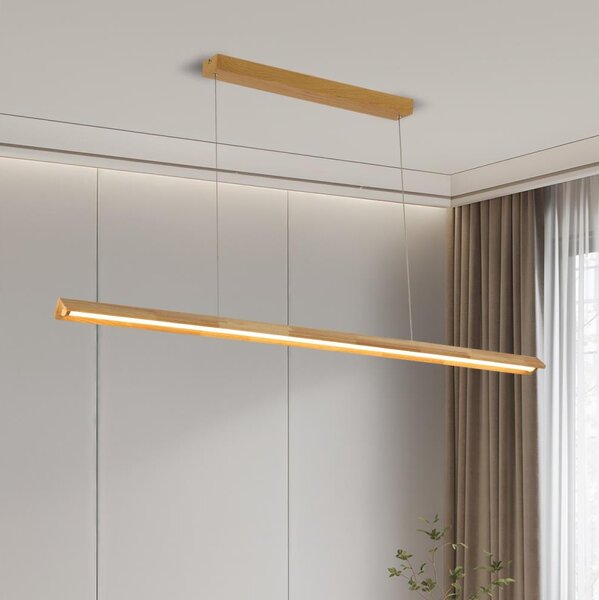 Brilagi - LED Lustr na lanku UMEA WOOD LED/40W/230V 150 cm dřevo