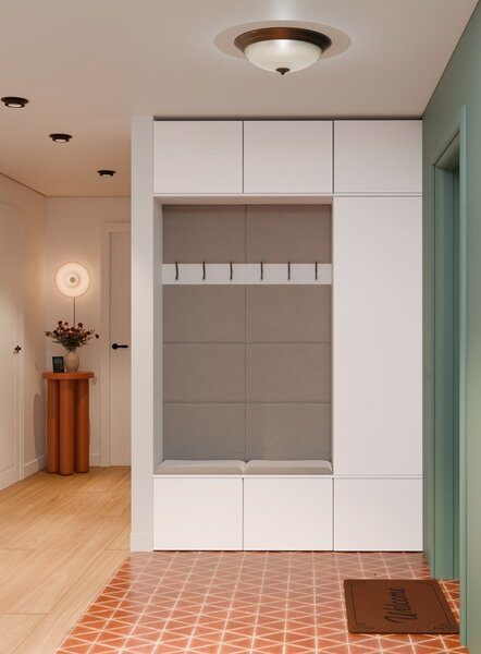 TP Living Předsíňová stěna Haga 1Sz2W 150 cm bílá