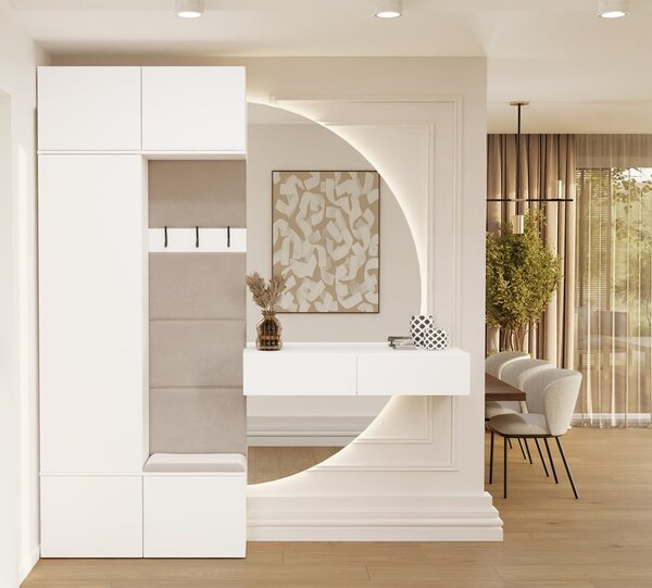 TP Living Předsíňová stěna Haga 1Sz1W 100 cm bílá