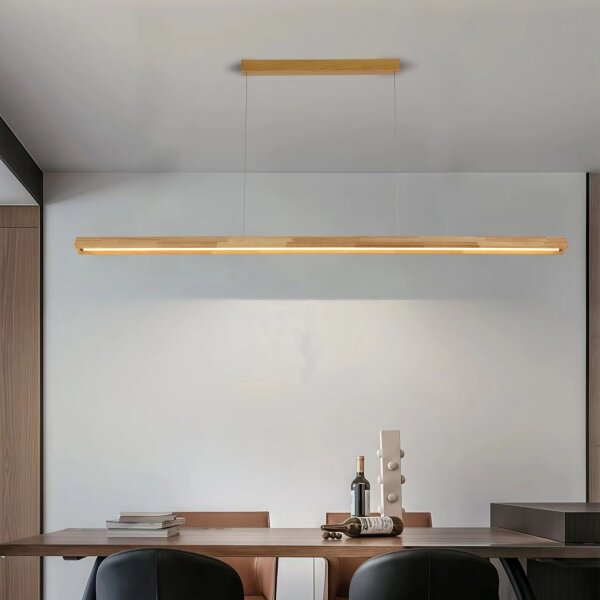 Brilagi - LED Lustr na lanku UMEA WOOD LED/40W/230V 150 cm dřevo