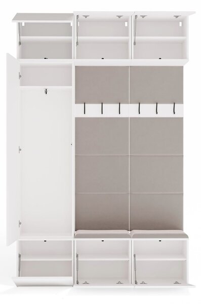 TP Living Předsíňová stěna Haga 1Sz2W 150 cm bílá