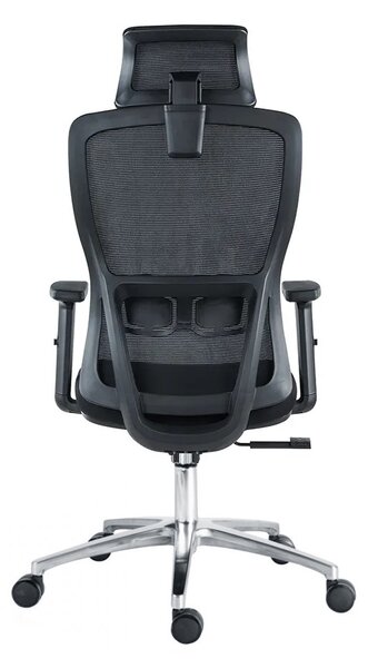 Kancelářská ergonomická židle Neoseat TASCO — látka, síť, černá, nosnost 150 kg