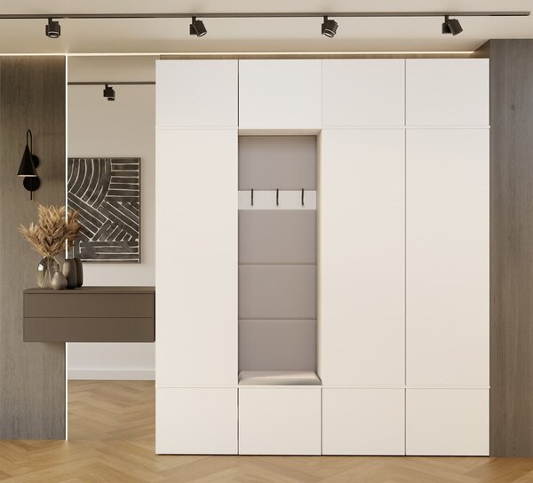 TP Living Předsíňová stěna Haga 3Sz1W 200 cm bílá