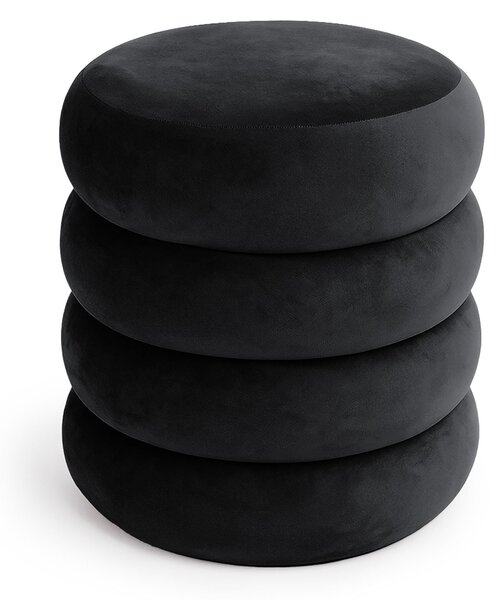 Ak furniture Taburet Snuggo II černý