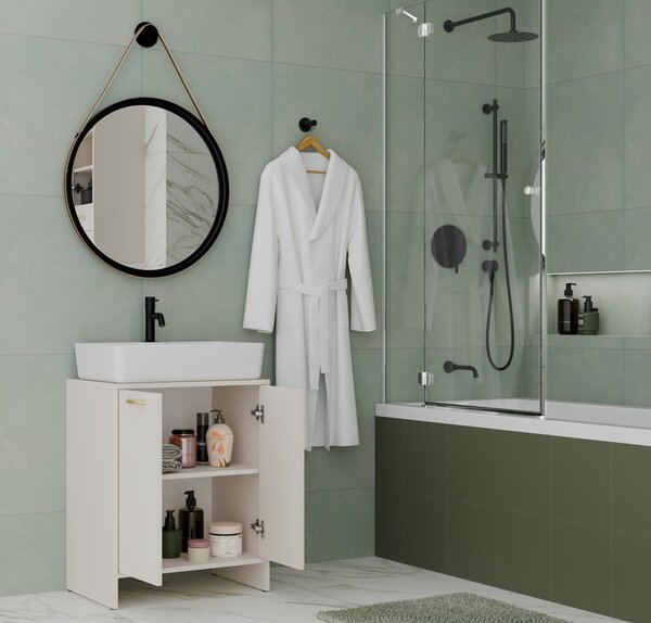 TP Living Skříňka pod umyvadlo s deskou Nina 60 cm kašmírová