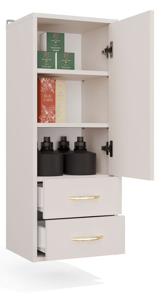 TP Living Závěsná koupelnová skříňka Nina W1D2S 35 cm kašmírová