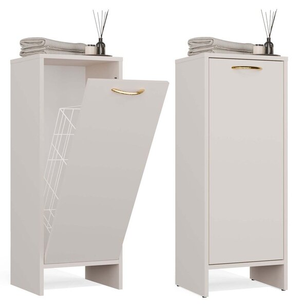 TP Living Spodní koupelnová skříňka s košem na prádlo Nina 1K 35 cm kašmírová