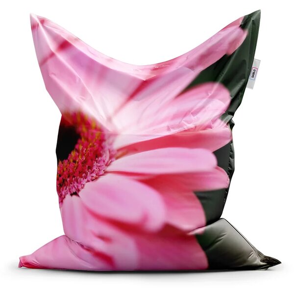 Sablio Sedací vak Classic Růžová gerbera - 150x100 cm