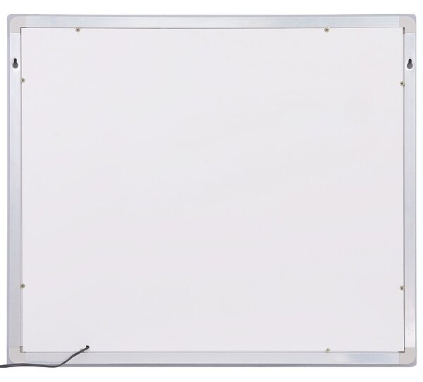 LED koupelnové zrcadlo LIRAC 70 cm 60 cm Stříbrná