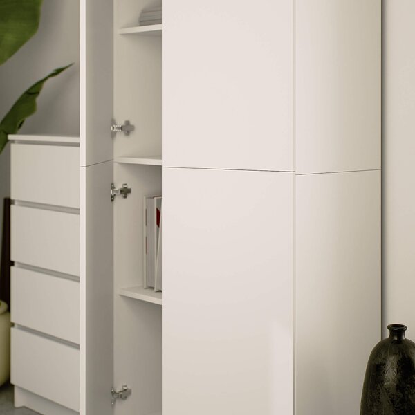 Ak furniture Skříň Rexa III 80 cm bílá