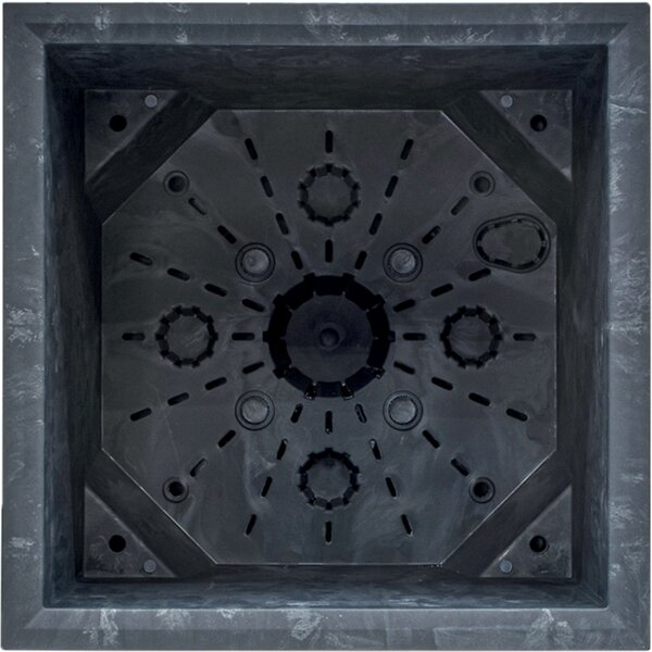Květináč SIERRA SQUARE Beton effect 29 x 29 cm antracit