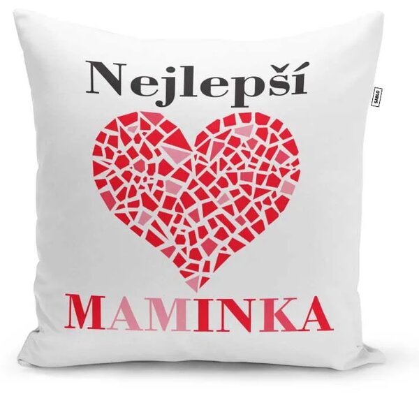 Sablio Polštář Nejlepší maminka: 40x40 cm