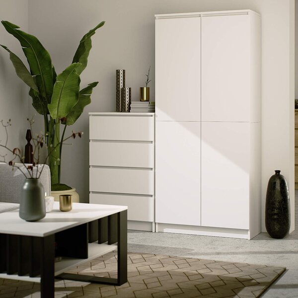 Ak furniture Skříň Rexa III 80 cm bílá
