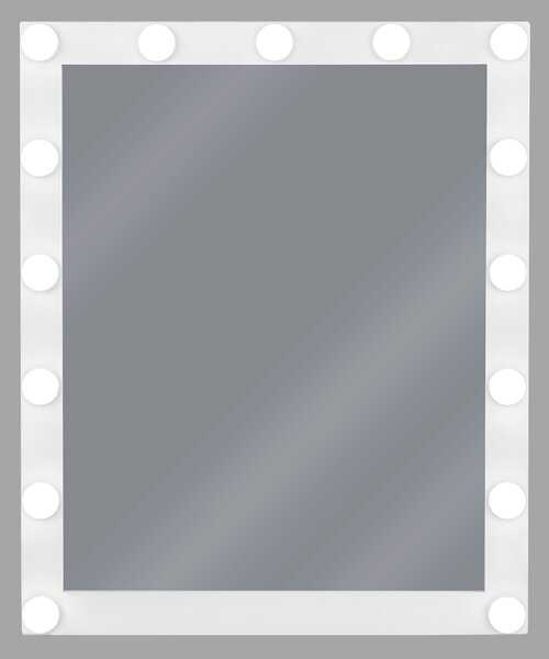 LED koupelnové zrcadlo ODENAS 50 cm 60 cm Bílá