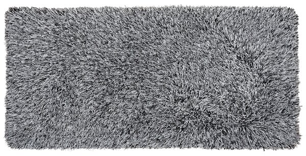 Chlupatý koberec CIDE Černá/Bílá 80 x 150 cm