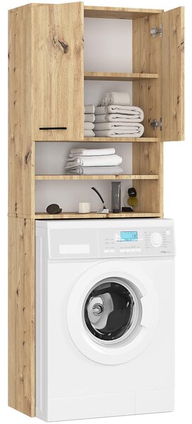 Ak furniture Koupelnová skříňka nad pračku FIN dub artisan