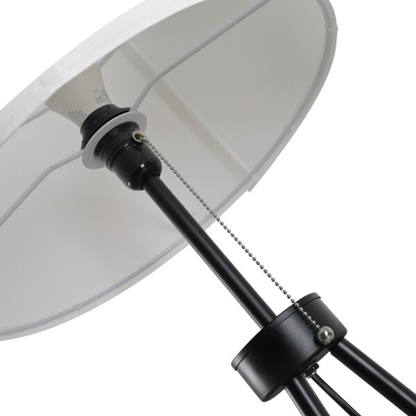 Stojací lampa trojnožka, černá-bílá, 152 cm B31-187V90