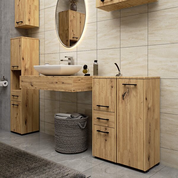 Ak furniture Koupelnová skříňka Fin S30 1D 30 cm dub artisan