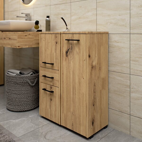 Ak furniture Koupelnová skříňka Fin S30 1D 30 cm dub artisan