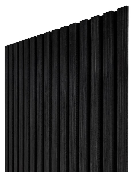 Akustický panel s dřevěnou dýhou - dekor dub černý | 260 x 60,5 cm | AK004_LONG | .cz