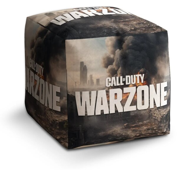 Sablio Taburet Cube Call of Duty Warzone - město - 40x40x40 cm