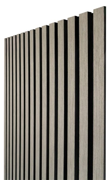 Akustický panel s dřevěnou dýhou - dekor dub šedý | 260 x 60,5 cm | AK002_LONG | .cz