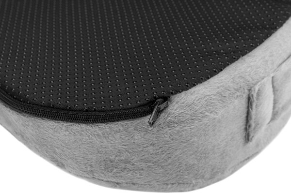 Ergonomický podsedák pod hýždě - paměťová pěna, šedá