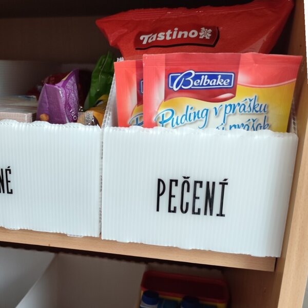 Usporadejto.cz Úložný box, plastový 15x50x16cm - do spíže i do skříně KARTONPLAST - BÍLÝ