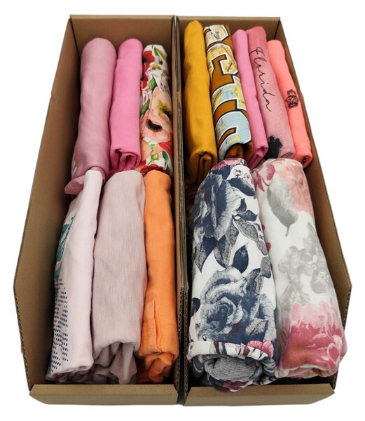 KARTON PAK Úložné boxy na oblečení, organizéry do skříně EKO KARTON 15x47cm
