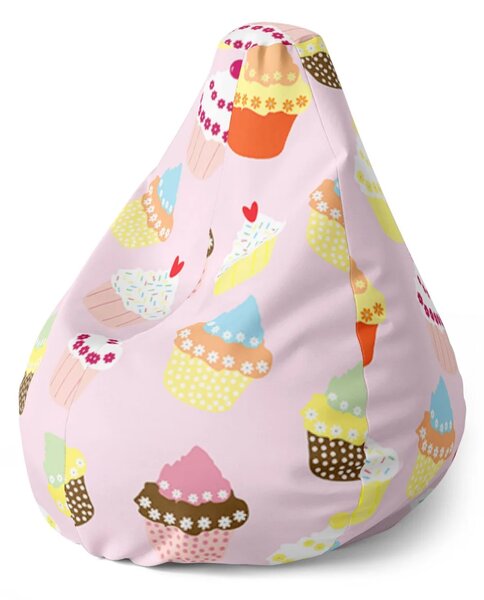 Sablio Sedací vak Pear Muffiny - 70 x 95 x 15 cm