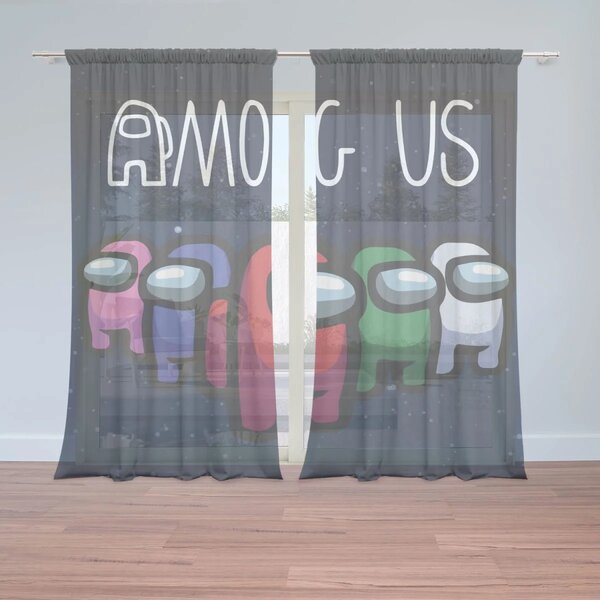 Sablio Záclony AMONG US ve vesmíru: 2ks 150x250cm