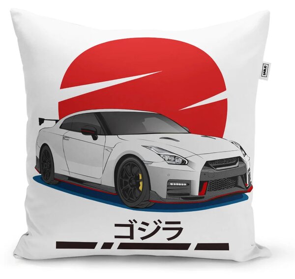 Sablio Polštář Nissan GTR 35 Japonské slunce - 40x40 cm