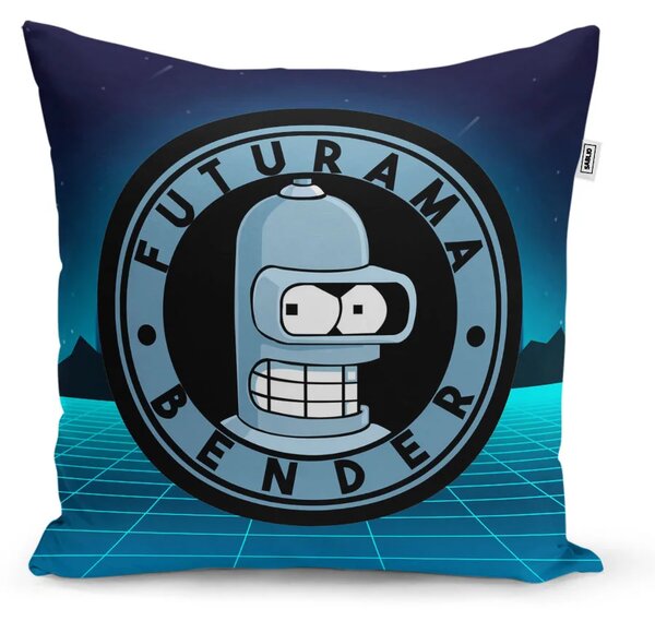 Sablio Polštář Futurama Bender Čtvrtá dimenze - 40x40 cm